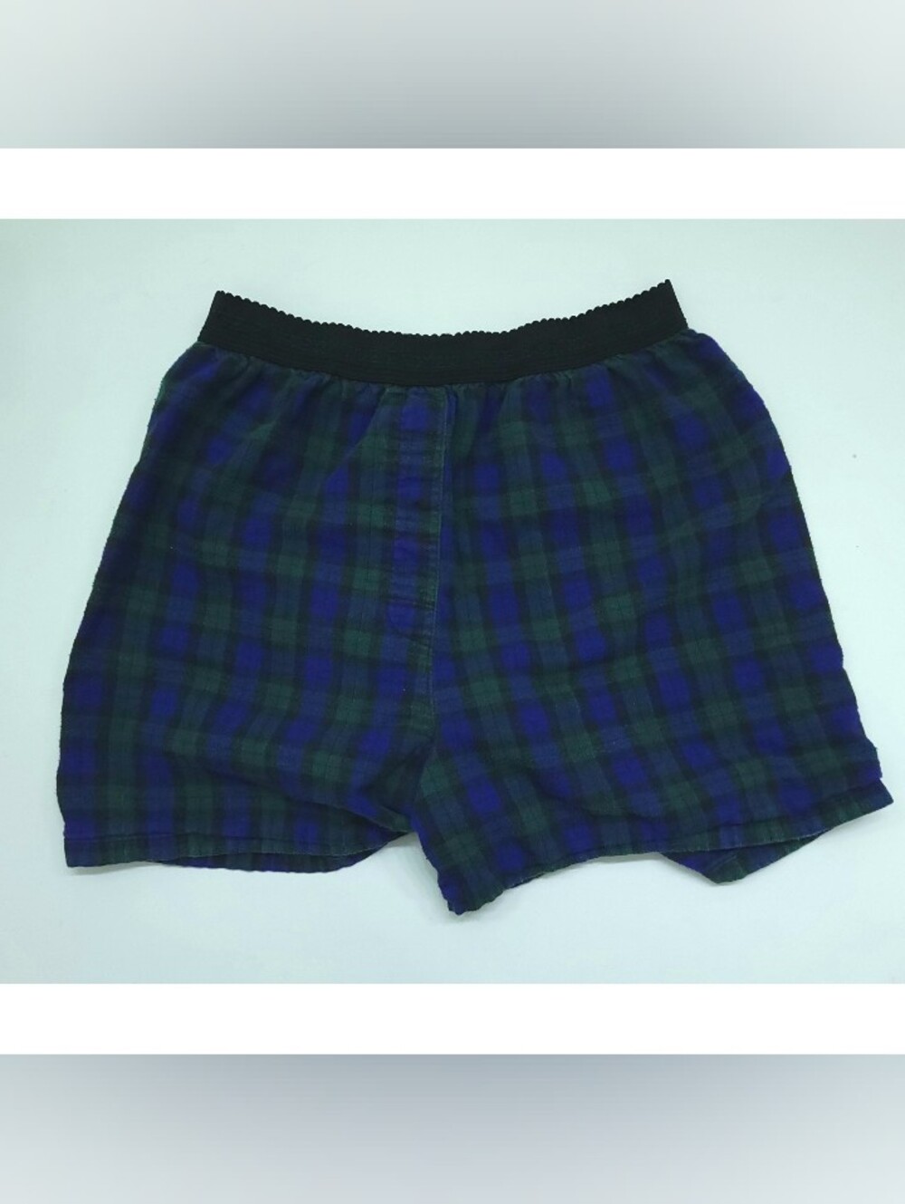 Vintage 90s Y2K Joe Boxer Girlfriend! Plaid Flannel Shorts Womens Medium Lounge